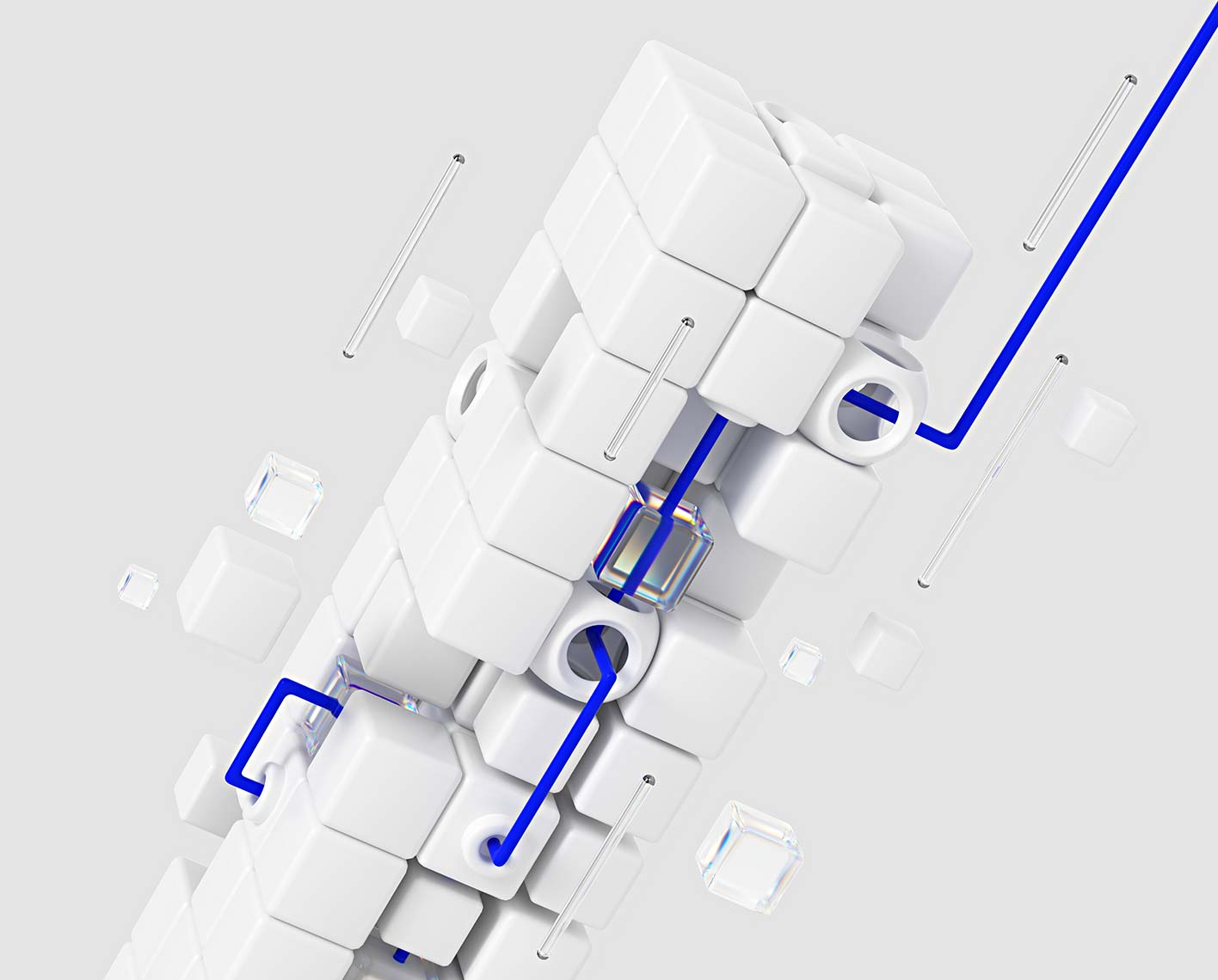 3D Abstract Image for Performance Assurance Hero Solution